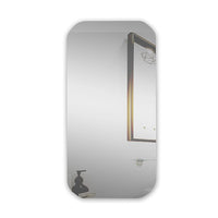 Rectangle Wall Hung Bathroom Mirror Shaving Cabinet Vanity Matte White Health & Beauty Kings Warehouse