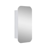 Rectangle Wall Hung Bathroom Mirror Shaving Cabinet Vanity Matte White Health & Beauty Kings Warehouse