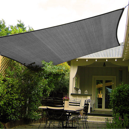 Rectangular Shade Sail 3m x 5m -Grey Kings Warehouse