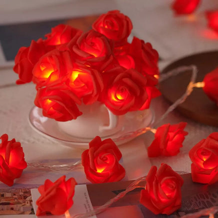 Red Rose battery string fairy light - party night light wedding decoration Occasions Kings Warehouse