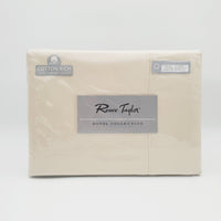 Renee Taylor 1500 Thread Count Pure Soft Cotton Blend Flat & Fitted Sheet Set Ivory King Home & Garden Kings Warehouse