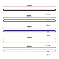 Resistance Band Loop Set of 5 Heavy Duty Gym Yoga Workout Sports & Fitness Kings Warehouse