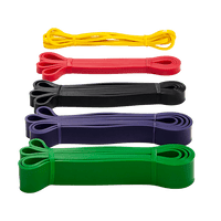 Resistance Band Loop Set of 5 Heavy Duty Gym Yoga Workout Sports & Fitness Kings Warehouse