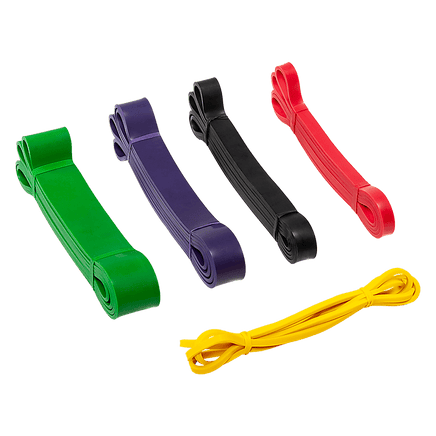 Resistance Band Loop Set of 5 Heavy Duty Gym Yoga Workout Sports & Fitness Kings Warehouse