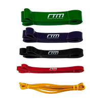 Resistance Band Loop Set of 5 Heavy Duty Gym Yoga Workout Sports & Fitness Kings Warehouse