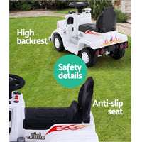 Ride On Cars Kids Electric Toys Car Battery Truck Childrens Motorbike Toy Rigo White Big Baby Bazaar Kings Warehouse