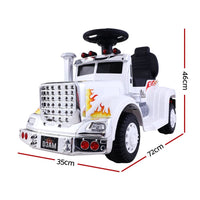 Ride On Cars Kids Electric Toys Car Battery Truck Childrens Motorbike Toy Rigo White Big Baby Bazaar Kings Warehouse