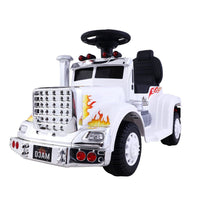 Ride On Cars Kids Electric Toys Car Battery Truck Childrens Motorbike Toy Rigo White Big Baby Bazaar Kings Warehouse