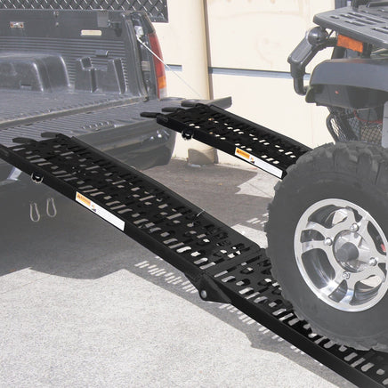 Rigg 2x Aluminium ATV Loading Ramp Foldable - Black Kings Warehouse