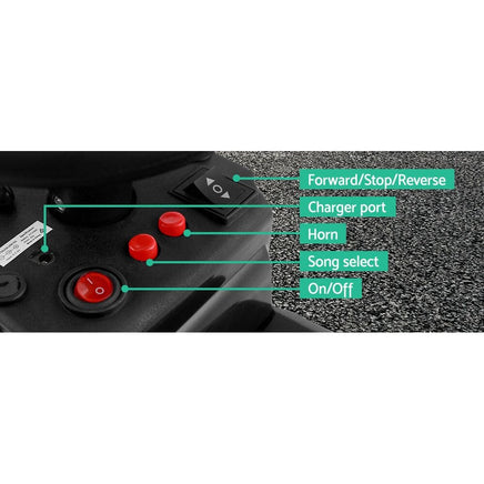 Rigo Kids Electric Ride On Car Truck Motorcycle Motorbike Toy Cars 6V Black Baby & Kids Kings Warehouse