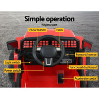 Rigo Kids Ride On Car Electric 12V Car Toys Jeep Battery Remote Control Red Kings Warehouse