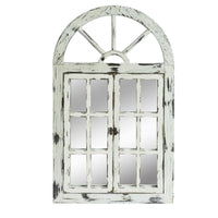 Rustic White Scarlett Window Mirror Home & Garden Kings Warehouse