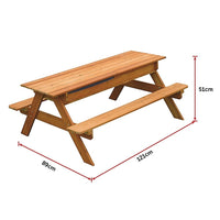 Sand & Water Wooden Picnic Table Baby & Kids Kings Warehouse