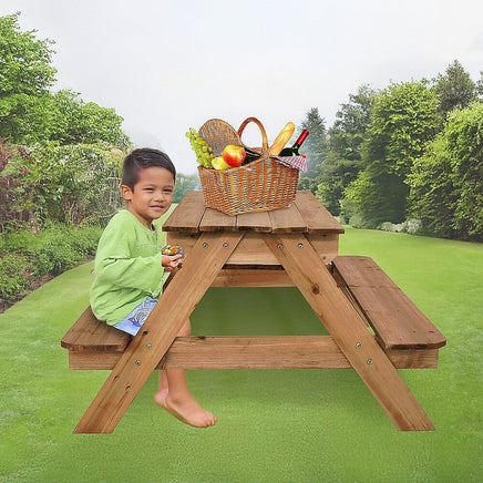 Sand & Water Wooden Picnic Table Baby & Kids Kings Warehouse