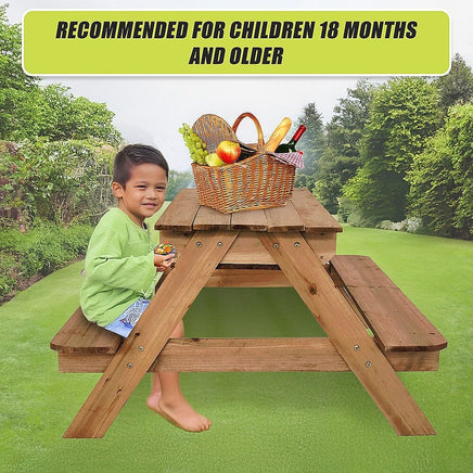 Sand & Water Wooden Picnic Table Baby & Kids Kings Warehouse