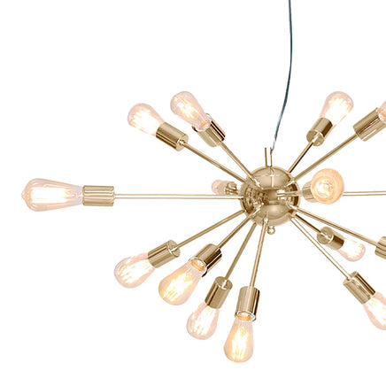 Sarantino 15-Light Sputnik Chandelier in Brass Finish Kings Warehouse