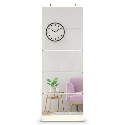 Sarantino 24 Pairs Shoe Cabinet Rack Storage Cupboard Organiser Shelf 5 Level Drawers Home & Garden Kings Warehouse