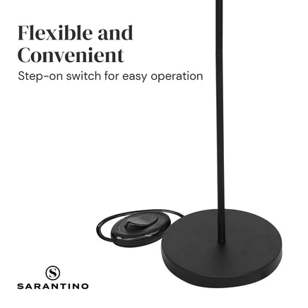 Sarantino 3-Light Black Metal Floor Lamp Kings Warehouse
