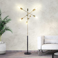 Sarantino 6-Light Metal Sputnik Floor Lamp Kings Warehouse
