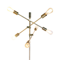 Sarantino 6-Light Metal Sputnik Floor Lamp Kings Warehouse