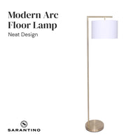 Sarantino 90-Degree Modern Arc Floor Lamp Kings Warehouse