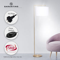 Sarantino 90-Degree Modern Arc Floor Lamp Kings Warehouse
