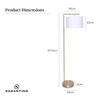 Sarantino 90-Degree Modern Arc Floor Lamp Kings Warehouse
