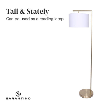 Sarantino 90-Degree Modern Arc Floor Lamp Kings Warehouse