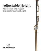 Sarantino Black and Gold Pendant Light Kings Warehouse