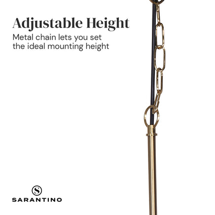 Sarantino Black and Gold Pendant Light Kings Warehouse