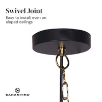 Sarantino Black and Gold Pendant Light Kings Warehouse