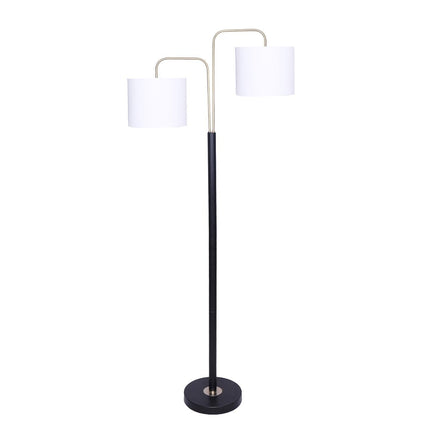 Sarantino Black/Brass Finish Reading Light Electric Table Lamp Kings Warehouse