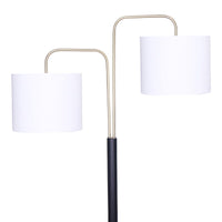 Sarantino Black/Brass Finish Reading Light Electric Table Lamp Kings Warehouse