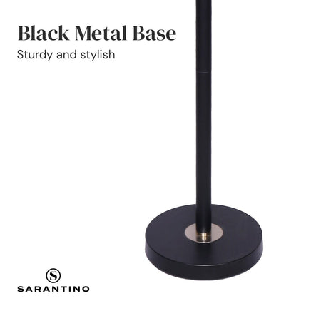Sarantino Black/Brass Finish Reading Light Electric Table Lamp Kings Warehouse