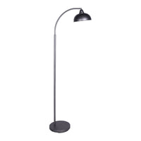 Sarantino Dark Grey Floor Lamp Industrial Chic Adjustable Angle Kings Warehouse