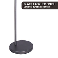 Sarantino Dark Grey Floor Lamp Industrial Chic Adjustable Angle Kings Warehouse