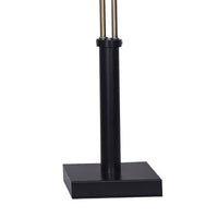 Sarantino LED Metal Table Lamp with 2 Lights Brushed Gold Black Finish Kings Warehouse