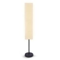 Sarantino Metal Floor Lamp with White Paper Wrinkle Shade Light Stand Kings Warehouse