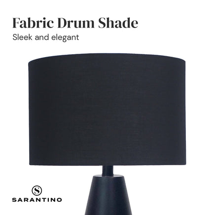 Sarantino Metal Table Lamp in Black and Gold Kings Warehouse