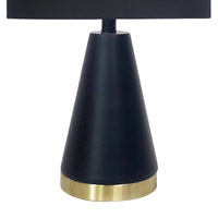 Sarantino Metal Table Lamp in Black and Gold Kings Warehouse