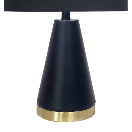 Sarantino Metal Table Lamp in Black and Gold Kings Warehouse
