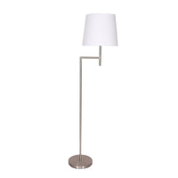 Sarantino Nickel Metal Arc Floor Lamp Kings Warehouse
