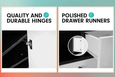 Sarantino Shoe Rack Cabinet Wooden Storage Organiser Shelf Cupboard Drawer Furniture Kings Warehouse