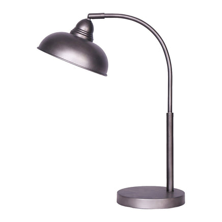 Sarantino Table Lamp Industrial Chic Adjustable Angle - Dark Grey Kings Warehouse