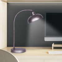 Sarantino Table Lamp Industrial Chic Adjustable Angle - Dark Grey Kings Warehouse