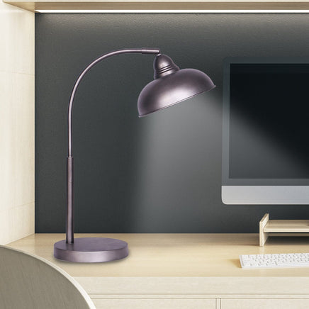 Sarantino Table Lamp Industrial Chic Adjustable Angle - Dark Grey Kings Warehouse