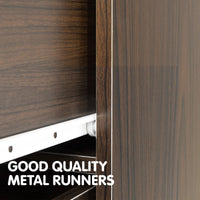 Sarantino Tallboy Dresser 6 Chest Of Drawers Cabinet Storage 85 x 39.5 x 105 in Brown Home & Garden Kings Warehouse