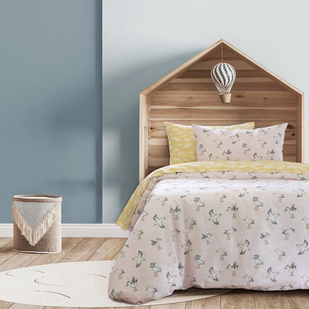 Seagulls QUILT COVER SET - SINGLE Home & Garden Kings Warehouse