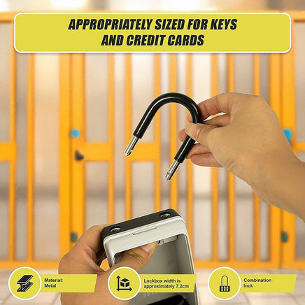 Security 4 Digit Combination Cable Lock Box With Luminous Dials Tools Kings Warehouse