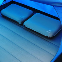 Self Inflating Camping Pillow with Ergonomic 4D Support - Blue Outdoor Recreation Kings Warehouse